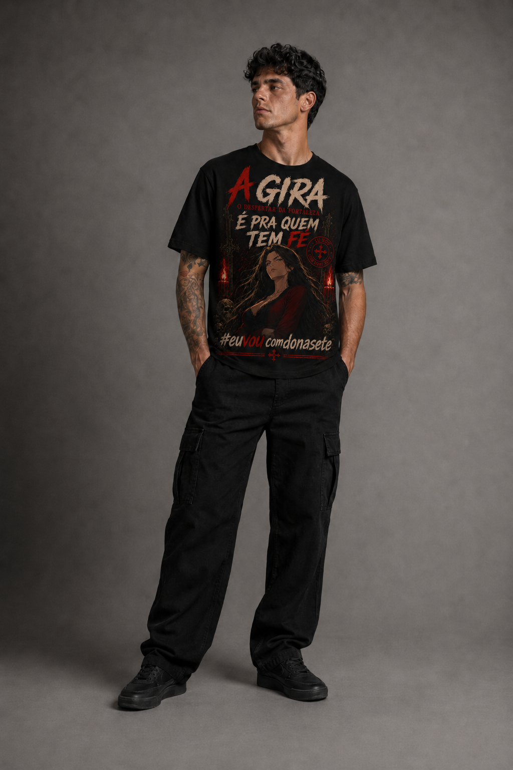 Camiseta Dona Sete — Pra Quem Tem Fé