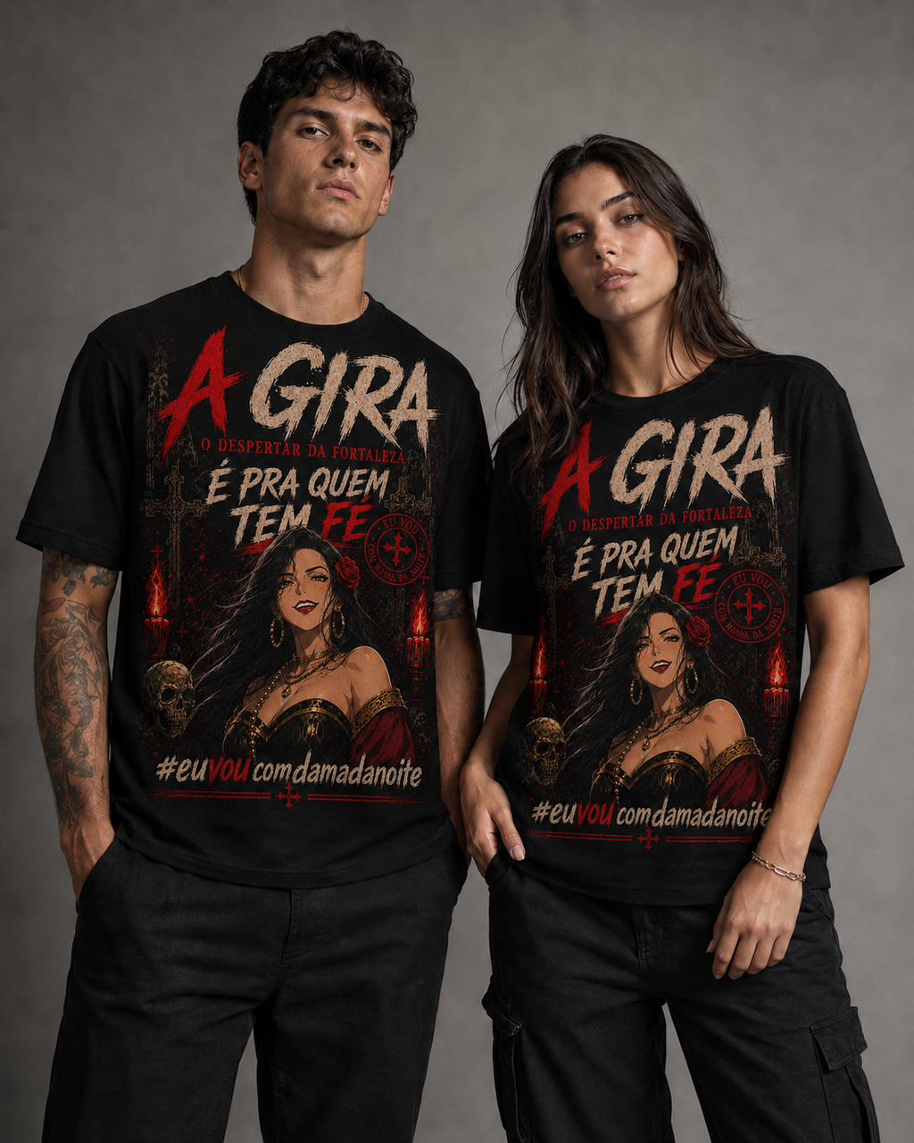 Camiseta Dama da Noite — Pra Quem Tem Fé