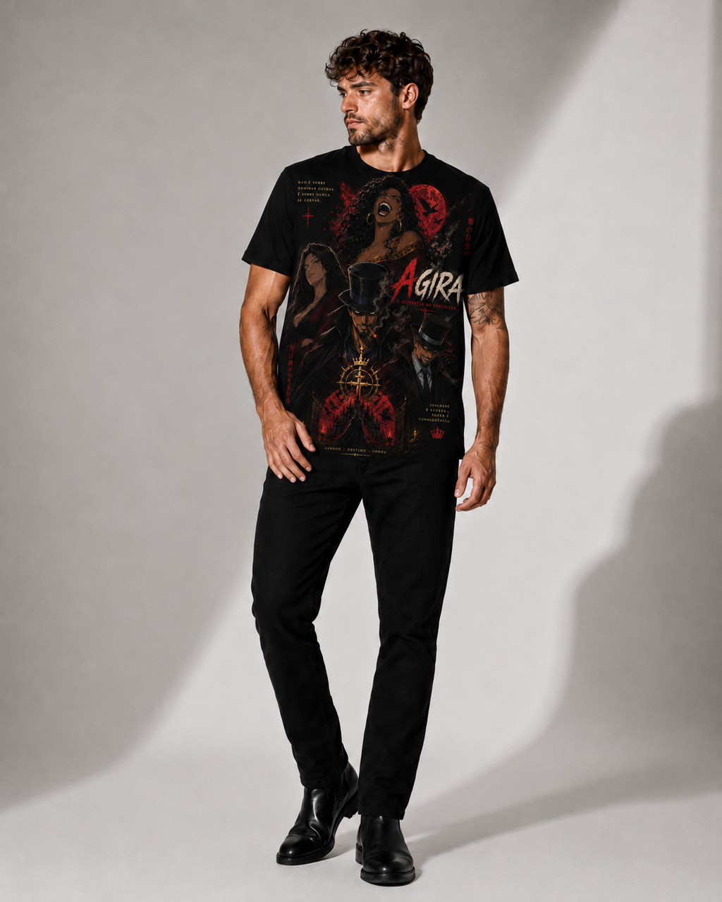Camiseta A Gira — Sangue, Destino & Coroa