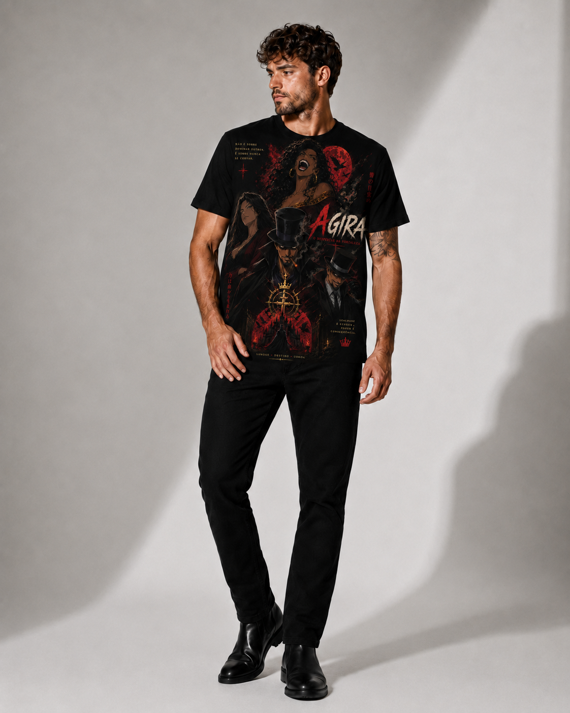 Camiseta A Gira — Sangue, Destino & Coroa