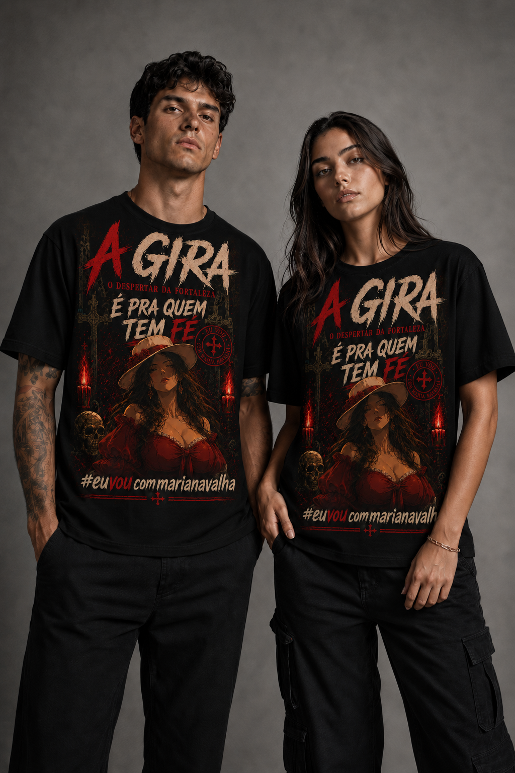 Camiseta Maria Navalha — Pra Quem Tem Fé