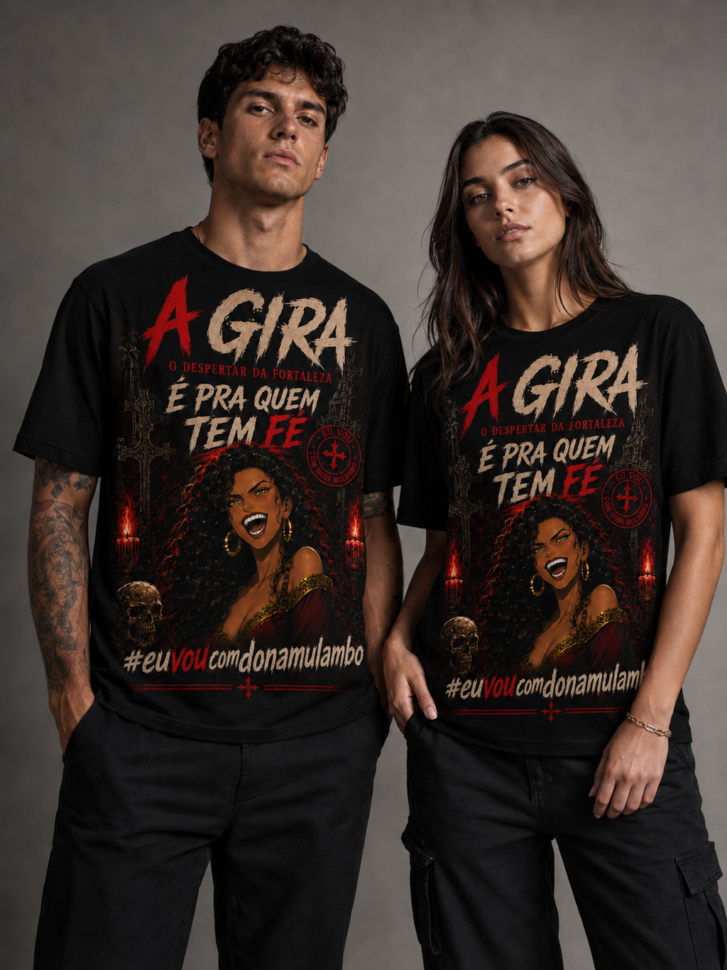 Camiseta Dona Mulambo — Pra Quem Tem Fé
