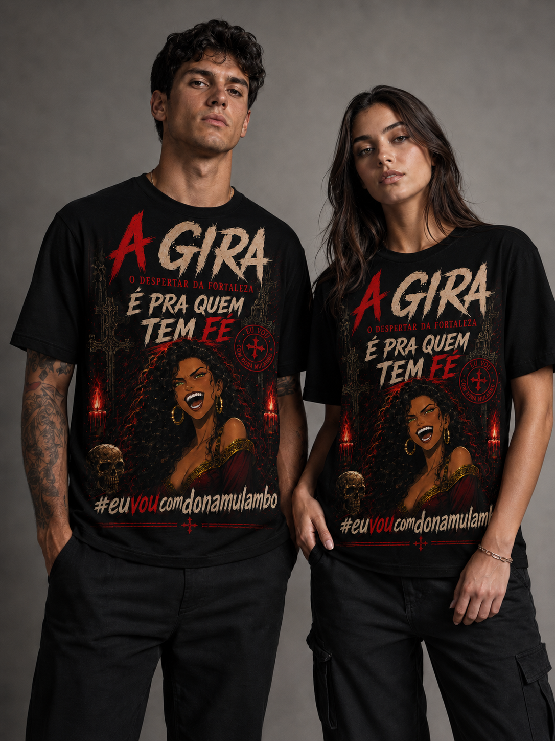 Camiseta Dona Mulambo — Pra Quem Tem Fé