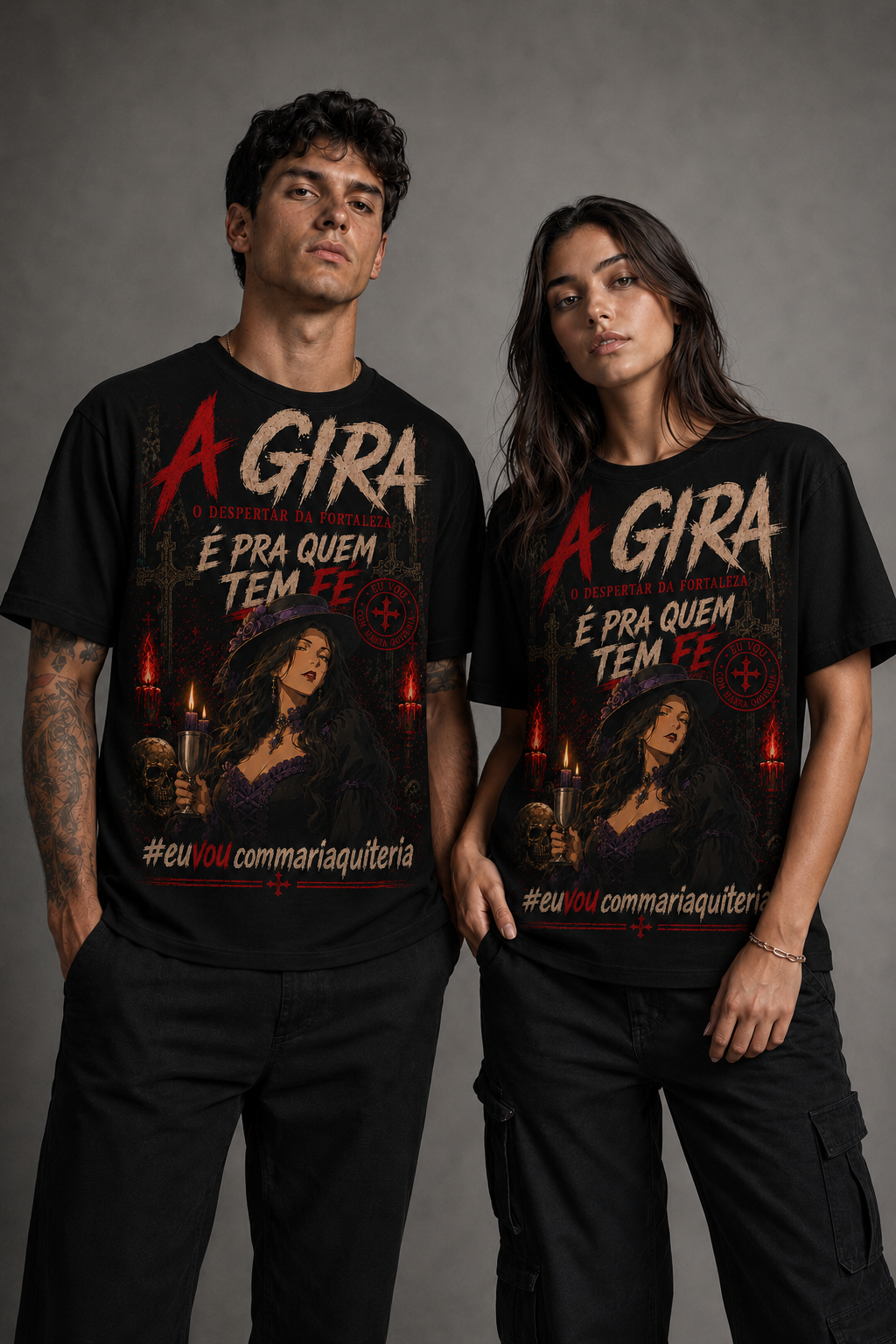 Camiseta Maria Quitéria — Pra Quem Tem Fé