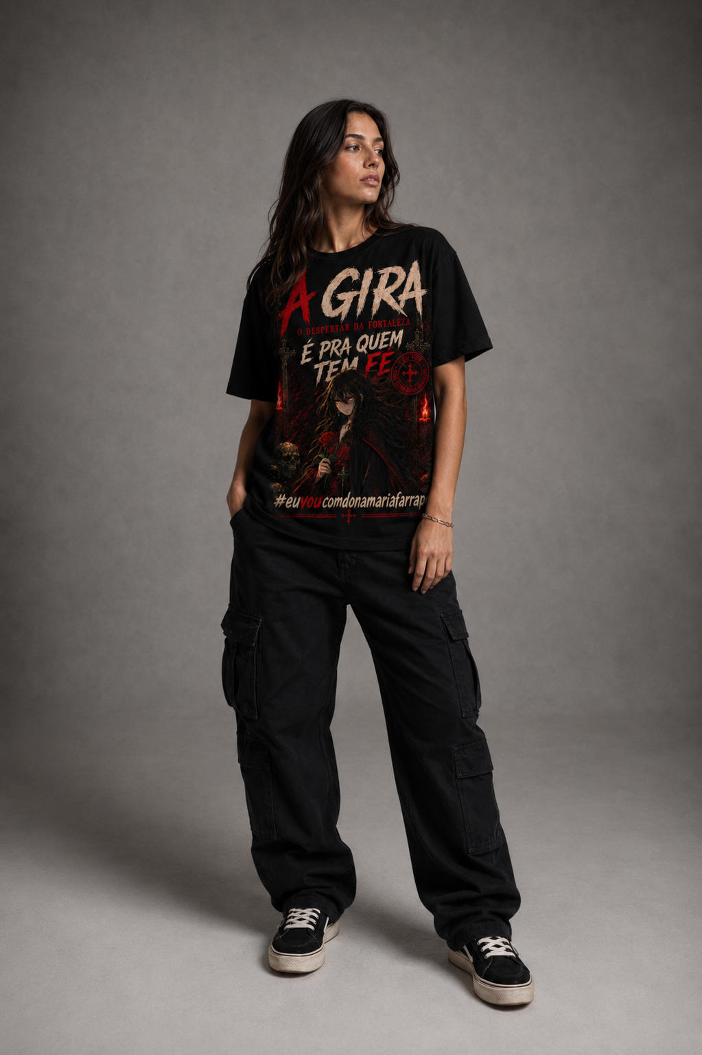 Camiseta Dona Maria Farrapo - É para quem tem fé