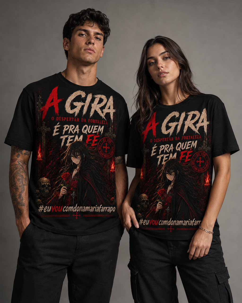 Camiseta Dona Maria Farrapo - É para quem tem fé