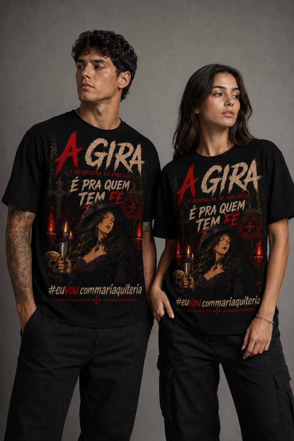 Camiseta Maria Quitéria — Pra Quem Tem Fé