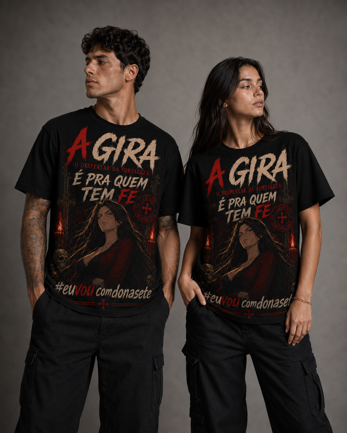 Camiseta Dona Sete — Pra Quem Tem Fé