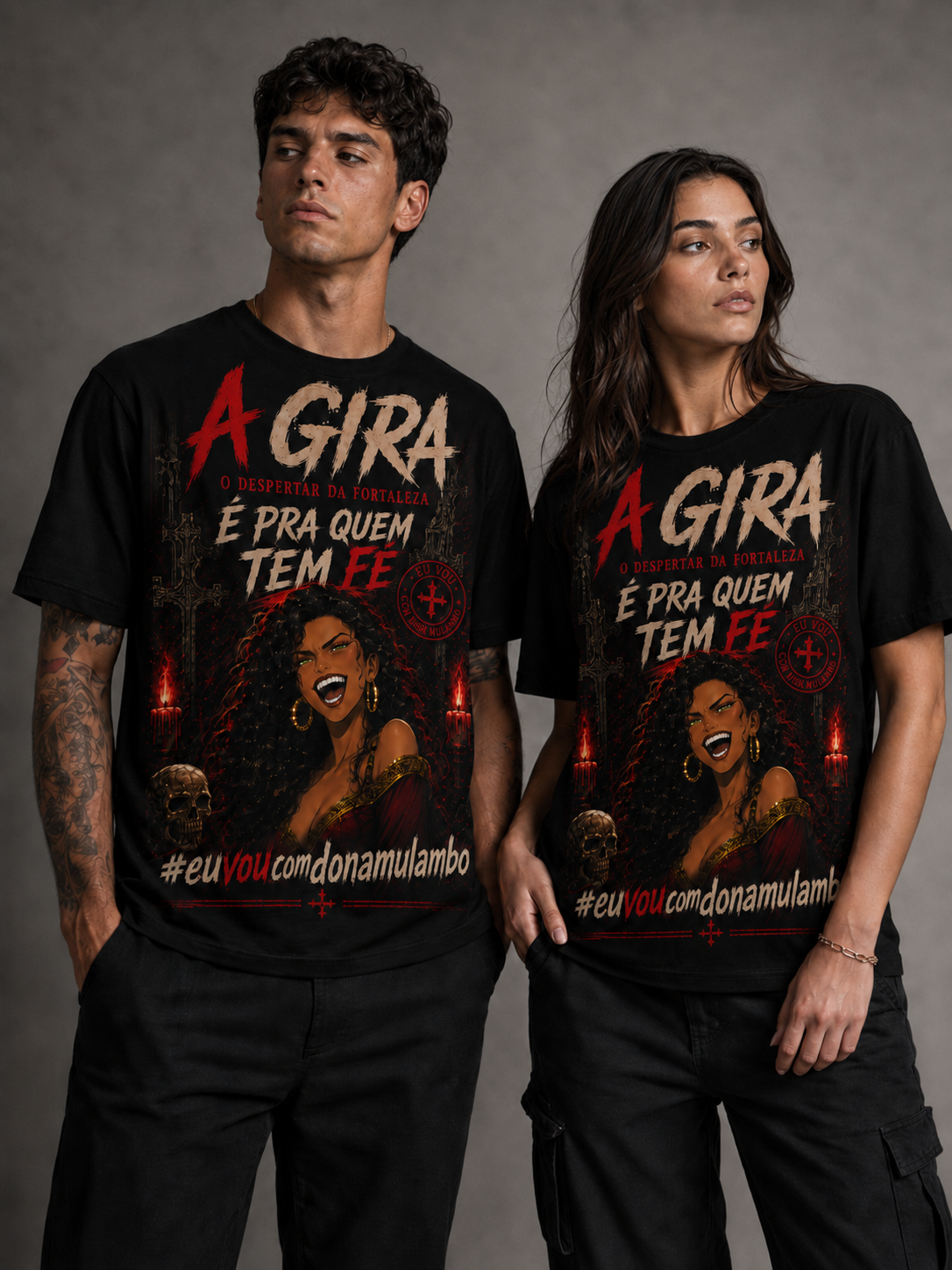Camiseta Dona Mulambo — Pra Quem Tem Fé