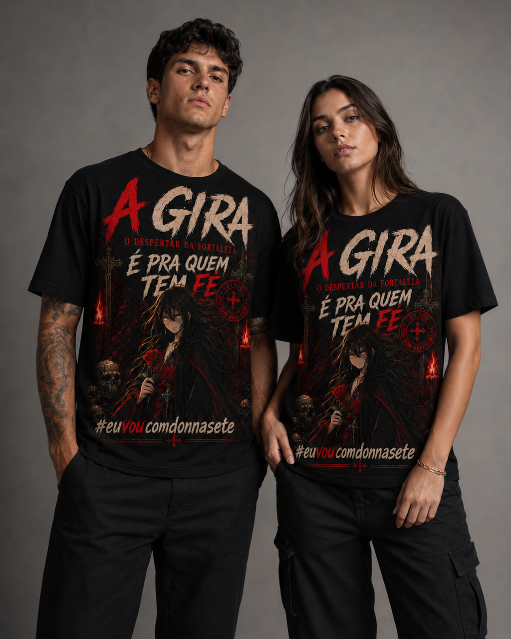 Camiseta Dona Sete — Pra Quem Tem Fé