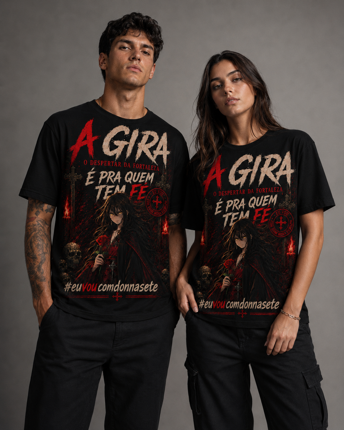 Camiseta Dona Sete — Pra Quem Tem Fé