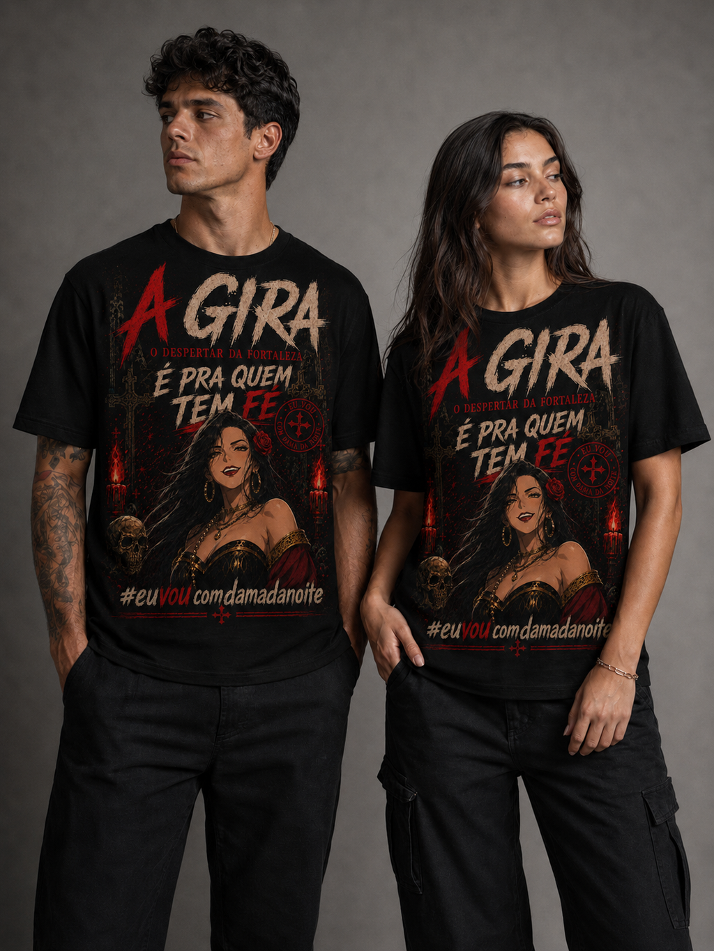 Camiseta Dama da Noite — Pra Quem Tem Fé