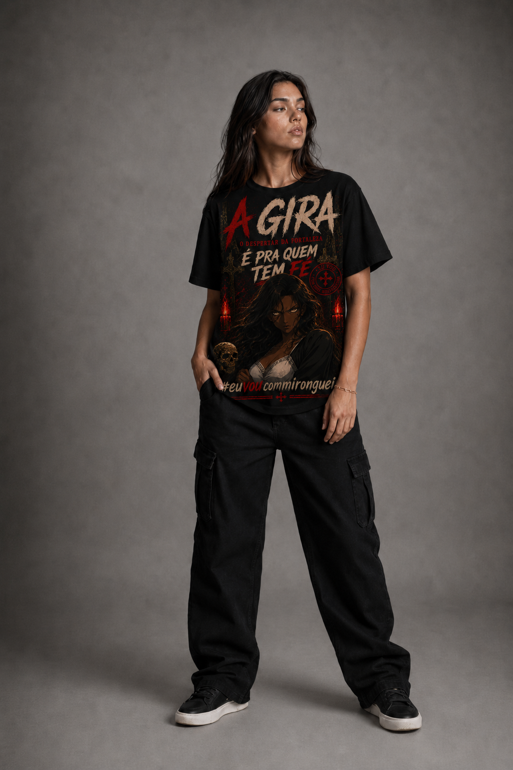 Camiseta Dona Mirongueira — Pra Quem Tem Fé
